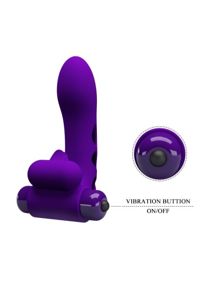 Gaine de doigt Vibrante Orlando Pretty Love 9.5 x 2.6cm Violet