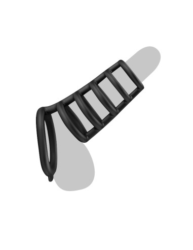 Gaine de pénis avec Anneaux Silicone Rodrigo 10 x 5cm