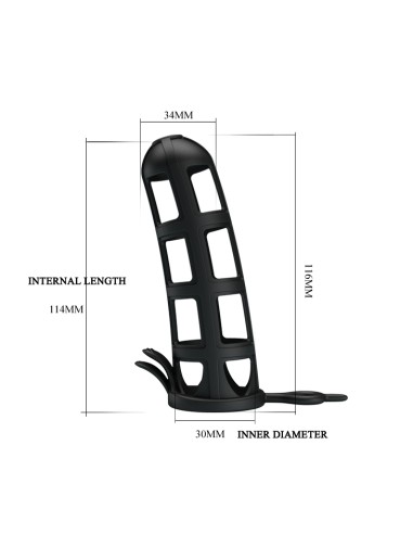 Gaine de pénis Stretchy Pretty Love 11 x 4cm