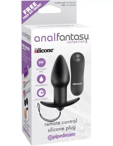 Plug vibrant Remote Control Silicone 10 x 3.8cm