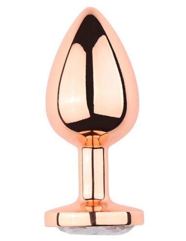 Plug Bijou anal PinkyGold S 6.5 x 2.7cm Bijou transparent