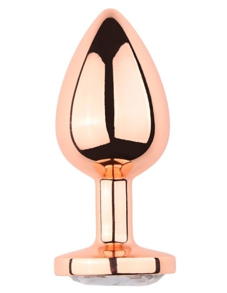 Plug Bijou anal PinkyGold S 6.5 x 2.7cm Bijou transparent