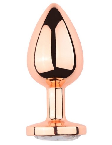 Plug Bijou anal PinkyGold M 7.5 x 3.3cm Bijou Transparent