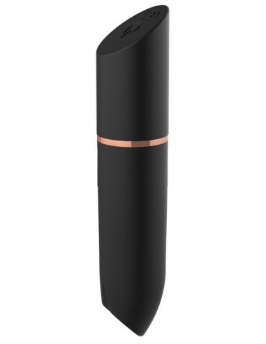 Mini Vibro Heart Lipstick 9cm Noir