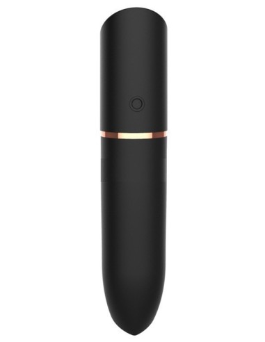 Mini Vibro Heart Lipstick 9cm Noir