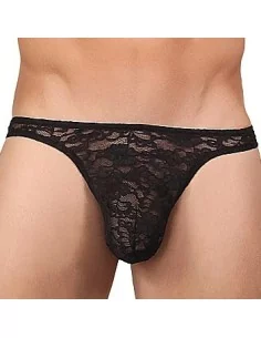 String Dentelle BONG THONG Noir