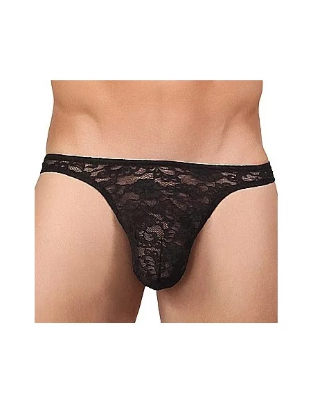 String Dentelle BONG THONG Noir