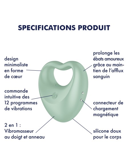 Anneau vibrant Perfect Pair 3 Satisfyer Anneau vibrant Perfect Pair 3 Satisfyer