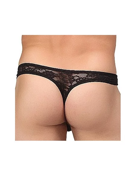 String Dentelle BONG THONG Noir