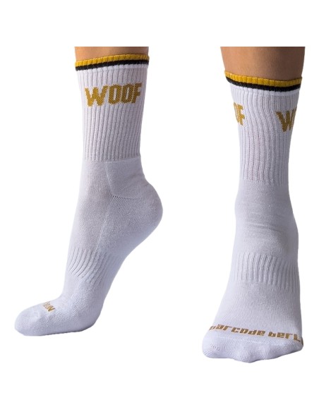 Chaussettes blanches Woof Barcode