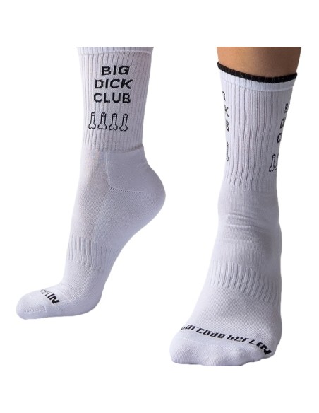 Chaussettes blanches BIG DICK CLUB Liseré noir