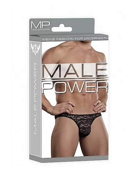 String Dentelle BONG THONG Noir