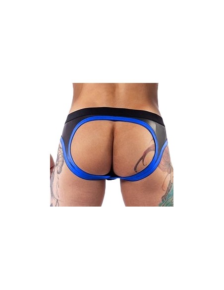 Jockstrap en néoprène Jock Brief Mr B Noir-Bleu