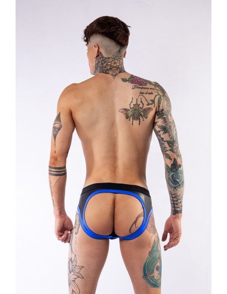 Jockstrap en néoprène Jock Brief Mr B Noir-Bleu