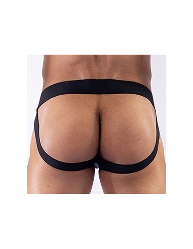 Jockstrap en néoprène Mister B Noir-Rouge