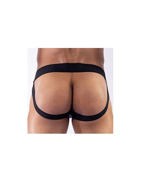 Jockstrap en néoprène Mister B Noir-Rouge
