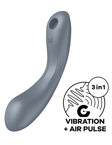 Stimulateur de clitoris Curvy Trinity 1 Satisfyer Gris