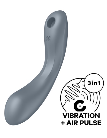 Stimulateur de clitoris Curvy Trinity 1 Satisfyer Gris
