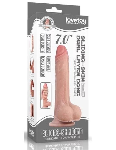 Gode réaliste SLIDING SKIN 13 x 3.5 cm