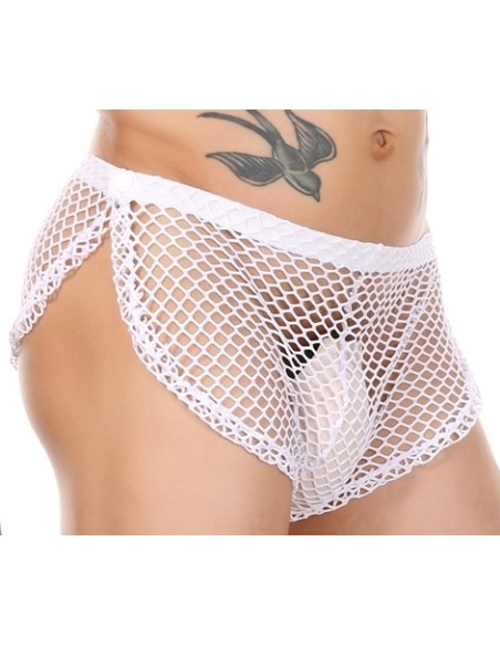 Short sexy Résille Ogusto Blanc