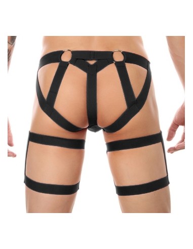 String avec bandes élastiques Clelio Noir