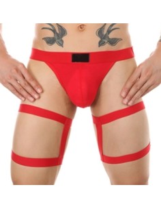 String avec bandes élastiques Clelio Rouge