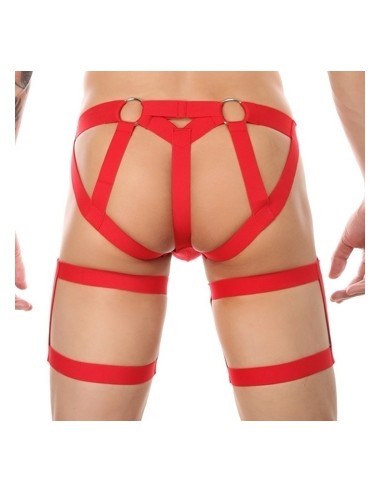 String avec bandes élastiques Clelio Rouge