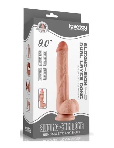 Gode réaliste SLIDING SKIN 19 x 4.2 cm