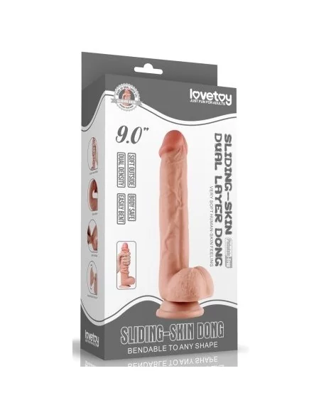 Gode réaliste SLIDING SKIN 19 x 4.2 cm