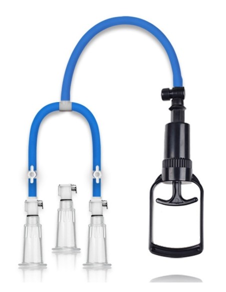 Pompe à tétons Thre Cup Pump Bleue