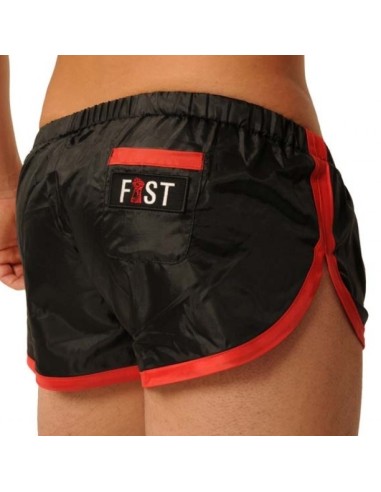 Short court Fist Noir-Rouge