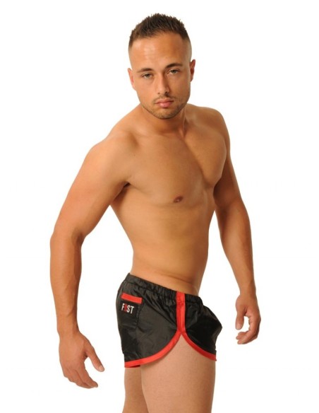 Short court Fist Noir-Rouge