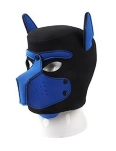 Masque Puppy Néoprène Dog On Noir-Bleu