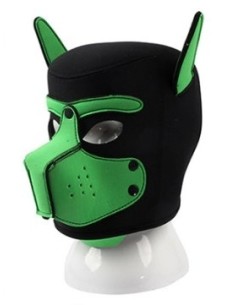Masque Puppy néoprène Dog On Noir-Vert