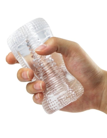 Masturbateur Transparent Cleardual 12cm Masturbateur Transparent Cleardual 12cm