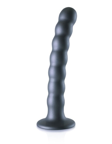 Plug Beaded G-Spot M 16.5 x 2.5cm Gris