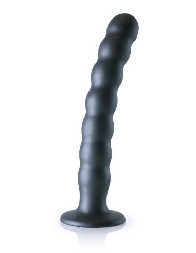 Plug Beaded G-Spot L 20.5 x 3.2cm Gris