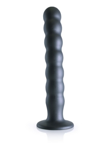 Plug Beaded G-Spot L 20.5 x 3.2cm Gris