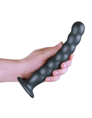 Plug Beaded G-Spot L 20.5 x 3.2cm Gris