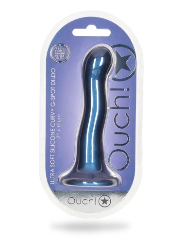 Plug Curvy G-Spot 17 x 3.5cm Bleu