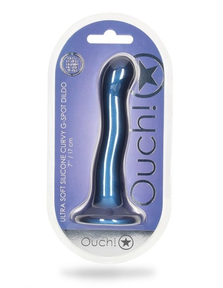 Plug Curvy G-Spot 17 x 3.5cm Bleu Plug Curvy G-Spot 17 x 3.5cm Bleu