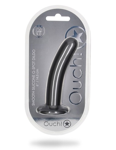 Plug Smooth G-Spot M 14.5 x 3cm Gris