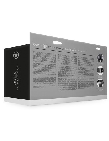 Gode ceinture creux Hollow Strap Curved 20 x 4cm