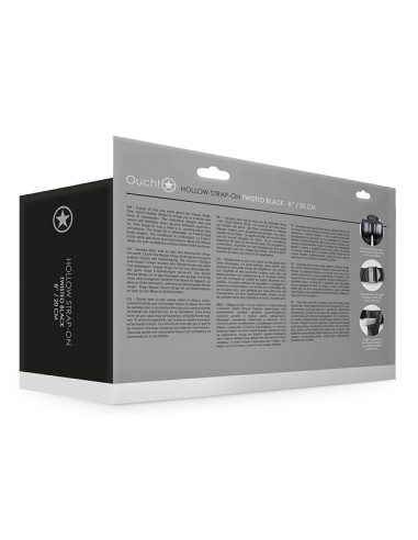 Gode ceinture creux Hollow Strap Ribbed 16 x 4cm