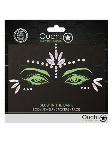 Stickers Strass Visage phosphorescent Glow Jewelry