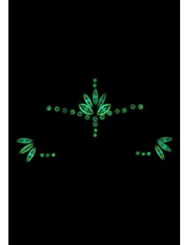 Stickers Strass Visage phosphorescent Glow Jewelry