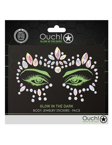 Stickers Strass Contours des Yeux phosphorescents Glow Jewelry