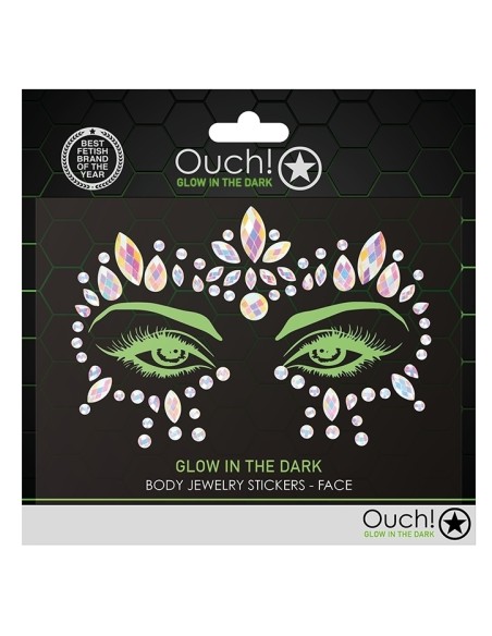 Stickers Strass Contours des Yeux phosphorescents Glow Jewelry