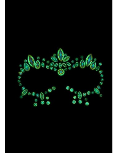 Stickers Strass Contours des Yeux phosphorescents Glow Jewelry