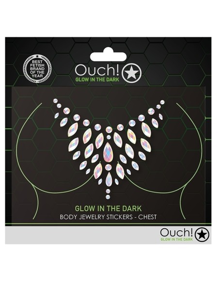 Stickers Strass Décolleté Phosphorescents Glow Chest